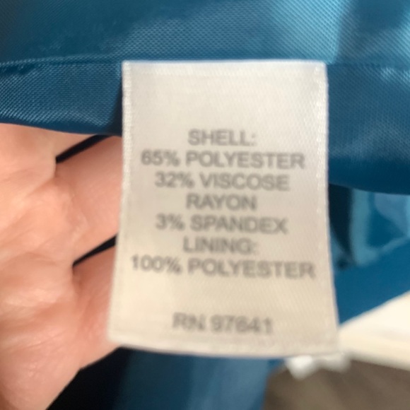 J. JILL Berkshires Coat Peacock Blue Peacoat XL - Picture 7 of 9